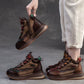 Genuine Leather Women Boots | Lady Platform Wedge Plush | Warm Causal Autumn Winter Fashion | Thick Bottom Sneakers Shoes