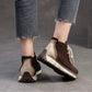 Genuine Leather Sneakers| Women Shoes Lace-up | Platform Flat Handmade Leisure Comfortable Ladies Shoes