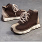 Genuine Leather Sneakers| Women Shoes Lace-up | Platform Flat Handmade Leisure Comfortable Ladies Shoes