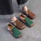 New Genuine Leather Sandals | Round Toe Hollow Retro Style Women's Shoes