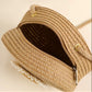 Round Crossbody Shoulder Bag | Women Woven Beach Bag for Ladies | Rattan Handmade Knitted Small Straw Purse and Handbag