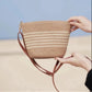 Fashion Summer Straw Crossbody Beach Bag | Woven Shoulder Handbag | Messenger Purses For Women