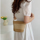 Fashion Summer Straw Crossbody Beach Bag | Woven Shoulder Handbag | Messenger Purses For Women